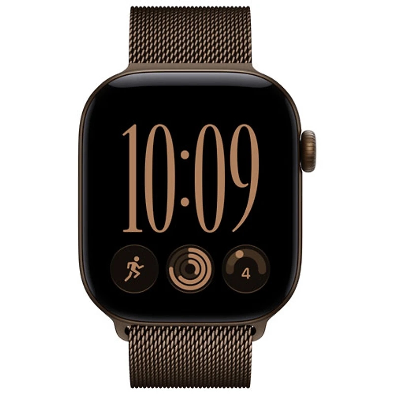 Apple Watch Series 12 (GPS + Cellular) 42mm Dark Bronze Aluminum Case with Dark Bronze Milanese Loop