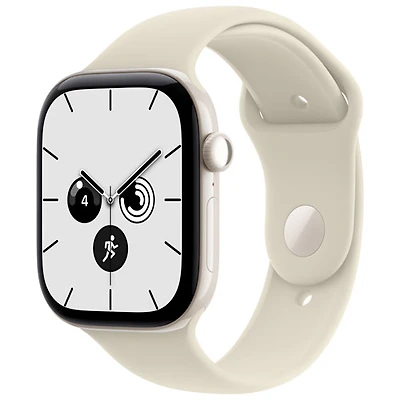 Apple Watch Series 12 (GPS + Cellular) 46mm Pearl White Ceramic Case with Sand Sport Band
