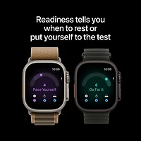 Apple Watch Ultra 4 (GPS + Cellular) 49mm Natural Titanium Case with Natural Milanese Loop - Medium