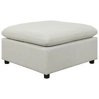 Billie 4-Piece Modular Transitional Polyester Sectional Sofa Sets - Light Grey
