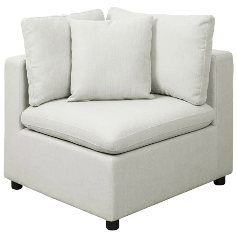 Billie 4-Piece Modular Transitional Polyester Sectional Sofa Sets - Light Grey