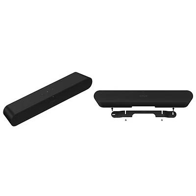 Barre de son Ray de Sonos avec support mural