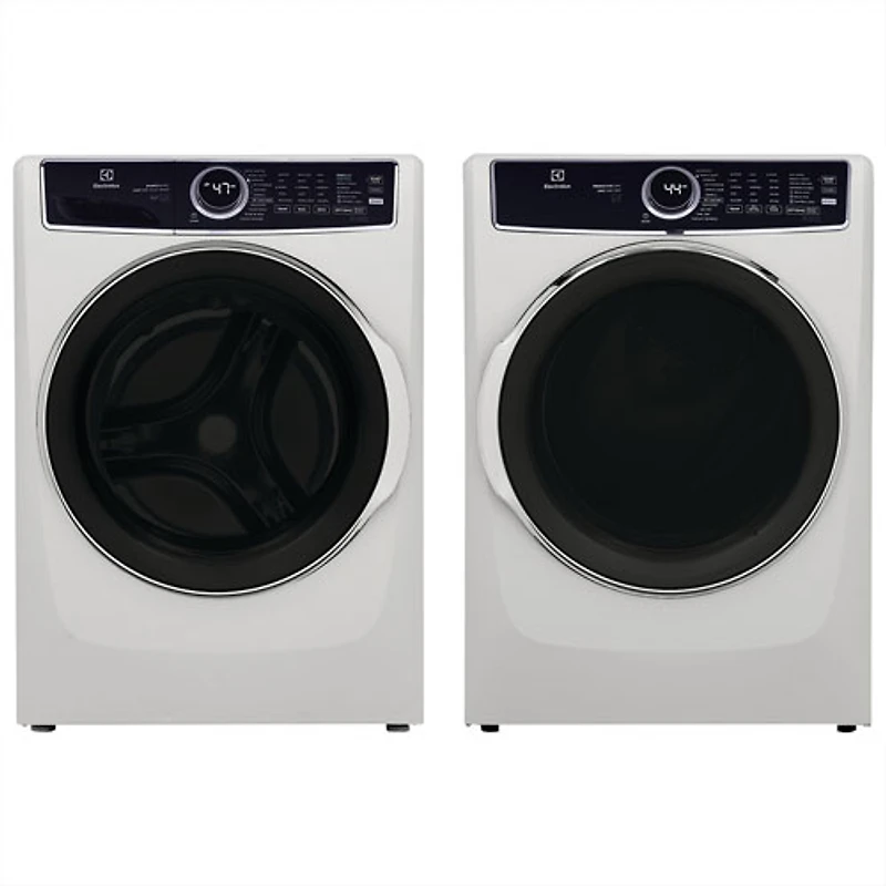 Electrolux 5.2 Cu. Ft. High Efficiency Front Load Steam Washer & 8.0 Cu. Ft. Gas Steam Dryer