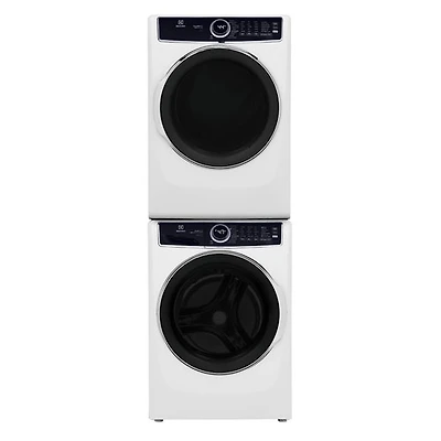 Electrolux 5.2 Cu Ft Front Load Steam Washer & 8 Cu Ft Electric Steam Dryer w/ Stacking Kit