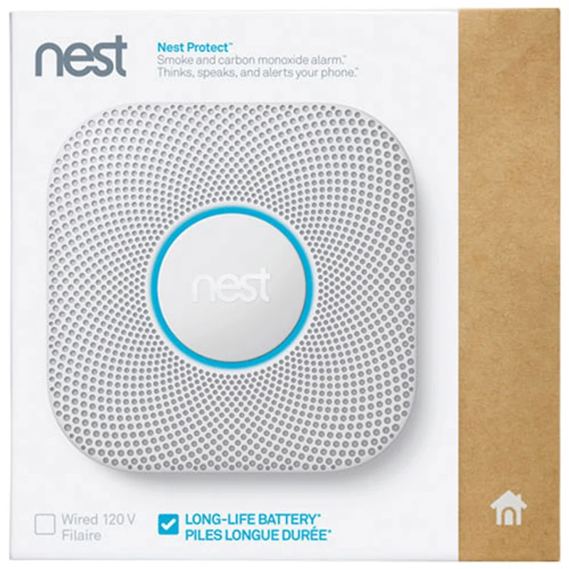 Ensemble de sécurité à domicile de Google - 2 détecteurs de fumée et de monoxyde de carbone Wi-Fi Nest Protect et adaptateur d'écouteurs d'Insignia 