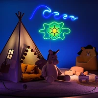 GE Cync Dynamic Effects Hexagon 7 Light Panels - Smarter Kit & 2 Neon Shape Smart Light Strips