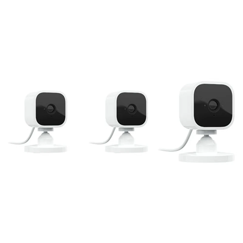 Blink Mini Wi-Fi Indoor 1080p IP Camera - 3 Pack - White