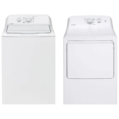 Laveuse à chargement par le haut de 4,4 pi³ et sécheuse électrique de Moffat - Blanc