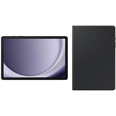 Samsung Galaxy Tab A9+ (Plus) 11" 64GB Android Tablet with Book Cover Case - Graphite/Black