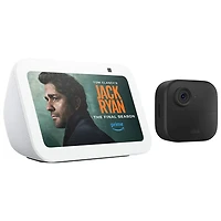 Blink Outdoor 4 Wire-Free Security Camera System & Amazon Echo Show 5 (3rd Gen) Smart Display - Black/Glacier White