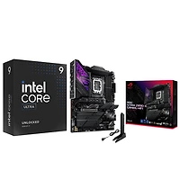 Processeur à 24 coeurs de 4,6 GHz Core Ultra 9-285K d'Intel/Carte mère ROG Gaming Wi-Fi LGA 1851 ATX DDR5 d'Intel