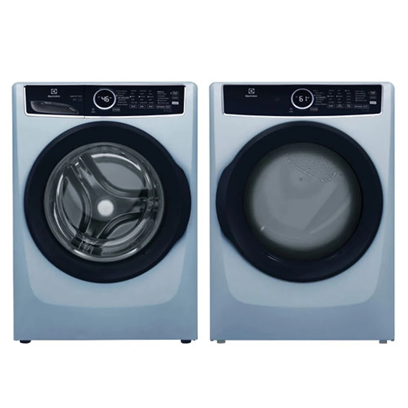 Laveuse à vapeur à chargement frontal HE 5,2 pi³/sécheuse électrique à vapeur 8 pi³ d'Electrolux - Bleu glacier