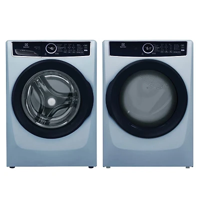 Laveuse à vapeur à chargement frontal HE 5,2 pi³/sécheuse électrique à vapeur 8 pi³ d'Electrolux - Bleu glacier