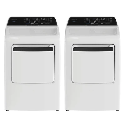 Frigidaire 5.1 Cu. Ft. High Efficiency Top Load Washer & 7.0 Cu. Ft. Electric Dryer - White