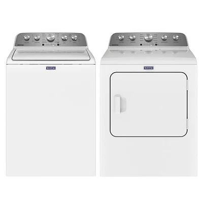 Maytag 5.2 Cu. Ft. High Efficiency Top Load Washer & 7.0 Cu. Ft. Electric Dryer - White