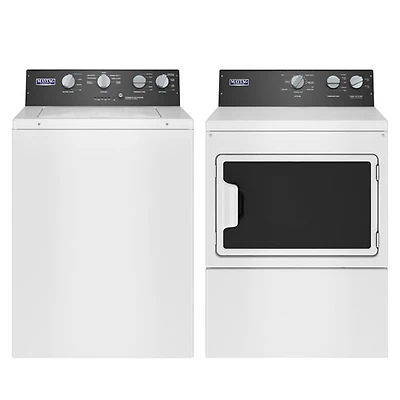 Maytag 4.0 Cu. Ft. High Efficiency Top Load Washer & 7.4 Cu. Ft. Electric Dryer - White