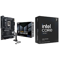 Carte mère TUF GAMING Wi-Fi LGA1851 ATX DDR5 d'ASUS avec processeur 20 coeurs de 4,6 GHz Core Ultra 7-265KF d'Intel