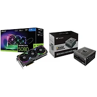 PNY NVIDIA GeForce RTX 5080 16GB GDDR7 Video Card with 850-Watt ATX Modular Power Supply