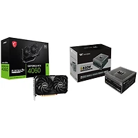MSI GeForce RTX 4060 VENTUS 2X 8GB GDDR6 Video Card with 850-Watt ATX Modular Power Supply