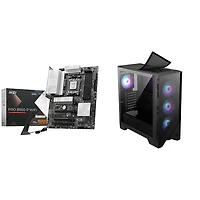 MSI Pro B850-P WIFI ATX AM5 Motherboard with MAG Forge 321R Airflow ATX Computer Case