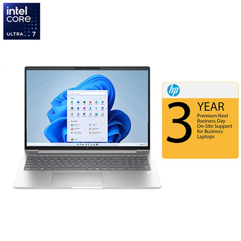HP EliteBook 660 G11 16" Laptop (Intel Core Ultra 7 155U/16GB RAM/512GB SSD) w/ Extended Warranty Pack - EN