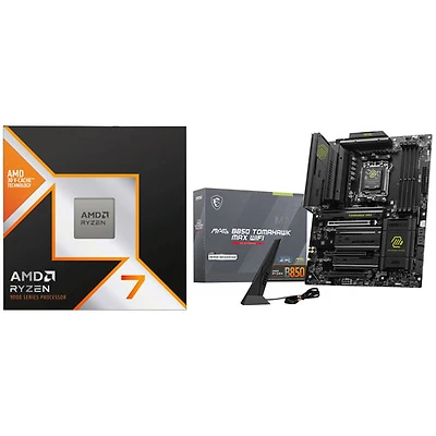 AMD Ryzen 7 9800X3D 8-Core 5.2GHz AM5 Processor & MSI MAG B850 Tomahawk Max Wi-Fi 7 ATX AM5 Motherboard