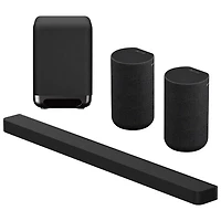 Sony BRAVIA Theatre Bar 9 Sound Bar with Dolby Atmos, Wireless Subwoofer, and Pair of Rear Speakers