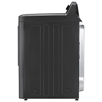Laveuse à chargement par le haut avec agitateur 5,2 pi³ et sécheuse électrique 7 pi³ de Midea - Acier inoxydable noir mat/Gris métallique
