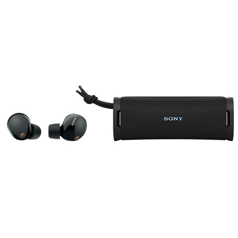 Sony WF1000XM5 In-Ear Noise Cancelling True Wireless Earbuds & ULT FIELD 1 Waterproof Bluetooth Speaker