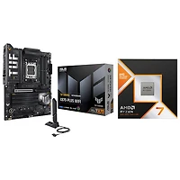 AMD Ryzen 7 9800X3D 8-Core 5.2GHz AM5 Processor with ASUS TUF GAMING X870-PLUS Wi-Fi 7 ATX AM5 Motherboard