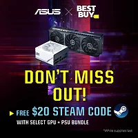 ASUS Prime GeForce RTX 5070 12GB GDDR7 Video Card with 850-Watt Gold ATX Modular Power Supply