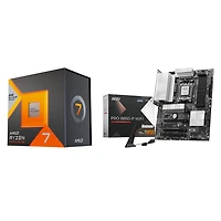 Processeur 8 coeurs Ryzen 7 7800X3D 4,2 GHz AM5 d'AMD avec carte mère B850-P Pro Wi-Fi ATX AM5 de MSI