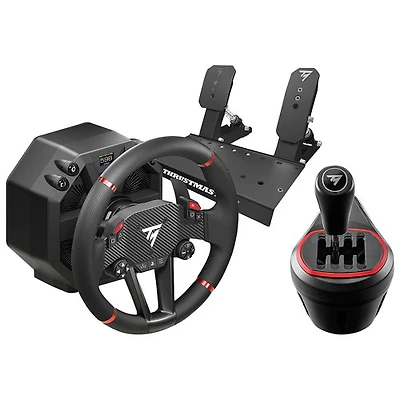 Ensemble volant et pédale de course T598 Direct Axial Drive de Thrustmaster avec boîte de vitesse TH8S pour PS5/PS4/PC