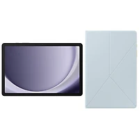 Tablette Galaxy Tab A9+ (Plus) Android 11 po 64 Go de Samsung à processeur SM6375 de Qualcomm avec étui Book Cover - Graphite/Bleu