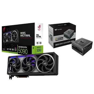 ASUS ROG Astral GeForce RTX 5090 OC Edition 32GB Video Card with 1200W ATX Modular Power Supply
