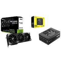 ASUS TUF Gaming GeForce RTX 5090 32GB GDDR7 Video Card with 1200-Watt ATX Fully Modular Power Supply