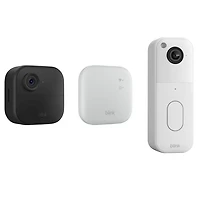 Blink Outdoor 4 Wire-Free 1080p Full HD Add-On IP Security Camera & Sync Module XR Range Extender/System Hub & Wi-Fi Video Doorbell