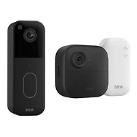 Blink 1440p Wi-Fi Video Doorbell & Outdoor 4 Wire-Free 1080p Full HD IP Security Camera System (1-Pack)