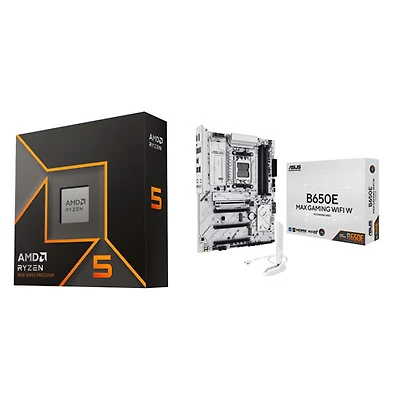 AMD Ryzen 5 9600X 6-Core 5.4GHz AM5 Processor & ASUS B650E MAX Gaming Wi-Fi AMD AM5 DDR5 Motherboard