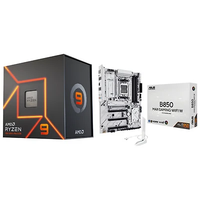 AMD Ryzen 9 7900X 12-Core 4.7GHz AM5 Processor & ASUS B850 Max Gaming WIFI W ATX AM5 Motherboard