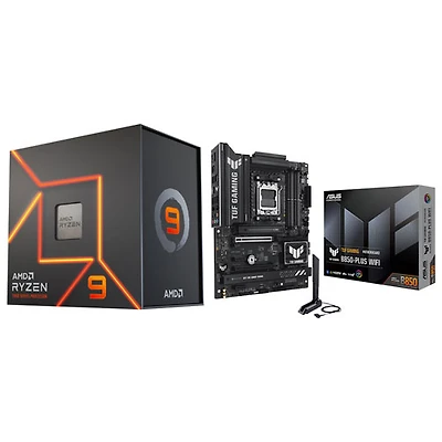 AMD Ryzen 9 7900X 12-Core 4.7GHz AM5 Processor & ASUS TUF Gaming B850-Plus Wi-Fi 7 ATX AM5 DDR5 Motherboard
