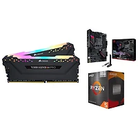 Corsair Vengeance RGB Pro 32GB DDR4 Desktop Memory w/ ASUS TUF Gaming B550-Plus Motherboard & AMD Ryzen 5 5500GT Processor
