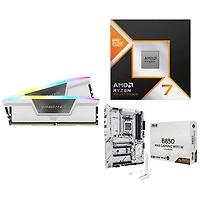 Corsair Vengeance RGB 64GB DDR5 6000MHz Desktop Memory w/ ASUS B850 Max Gaming Motherboard & AMD Ryzen 7 9800X3D Processor