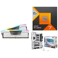 Corsair Vengeance RGB 64GB DDR5 6000MHz Desktop Memory w/ ASUS X870 AYW Gaming Motherboard & AMD Ryzen 7 7800X3D Processor