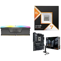 Corsair Vengeance RGB 32GB DDR5 6000 MHz Desktop Memory w/ ASUS TUF GAMING Motherboard & AMD Ryzen 7 9800X3D Processor