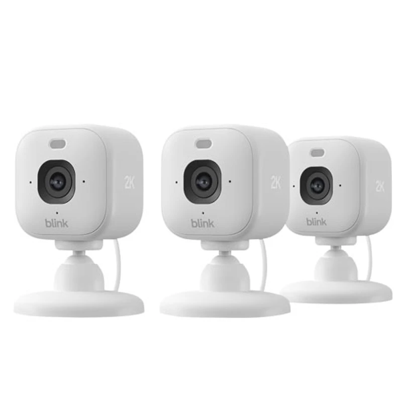 Blink Mini 2K+ Wired Indoor/Outdoor IP Camera - 3 Pack