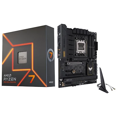 AMD Ryzen 7 7700X 8-Core 4.5GHz AM5 Processor & ASUS TUF Gaming B650-Plus Gaming Wi-Fi 6 ATX AM5 DDR5 Motherboard