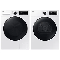 Samsung 2.9 Cu. Ft. High Efficiency Front Load Steam Washer & 4.0 Cu. Ft. Electric Dryer - White
