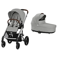 Cybex Balios S Lux Full-Size Stroller & Cot S Lux Cot - Stone Grey