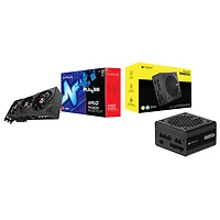 Sapphire Pulse AMD Radeon RX 9070 XT 16GB GDDR6 Video Card & Corsair RMe Series 850-Watt ATX Modular Power Supply
